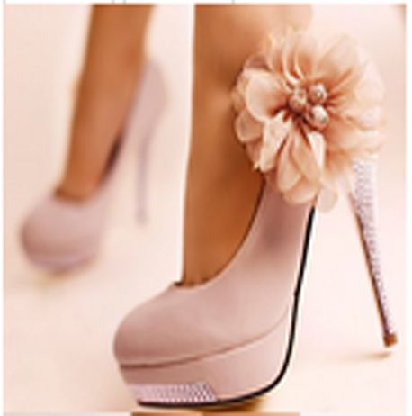 Salto Alto Delicado Flor Fashion