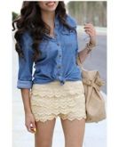 Short Renda 2 cores Lindo
