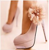 Salto Alto Delicado Flor Fashion