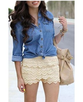 Short Renda 2 cores Lindo